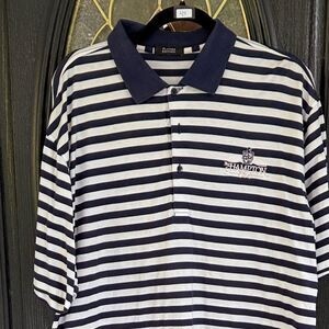 Hampton “The Players Edition” Striped Polo Shirt - L - Good Condition